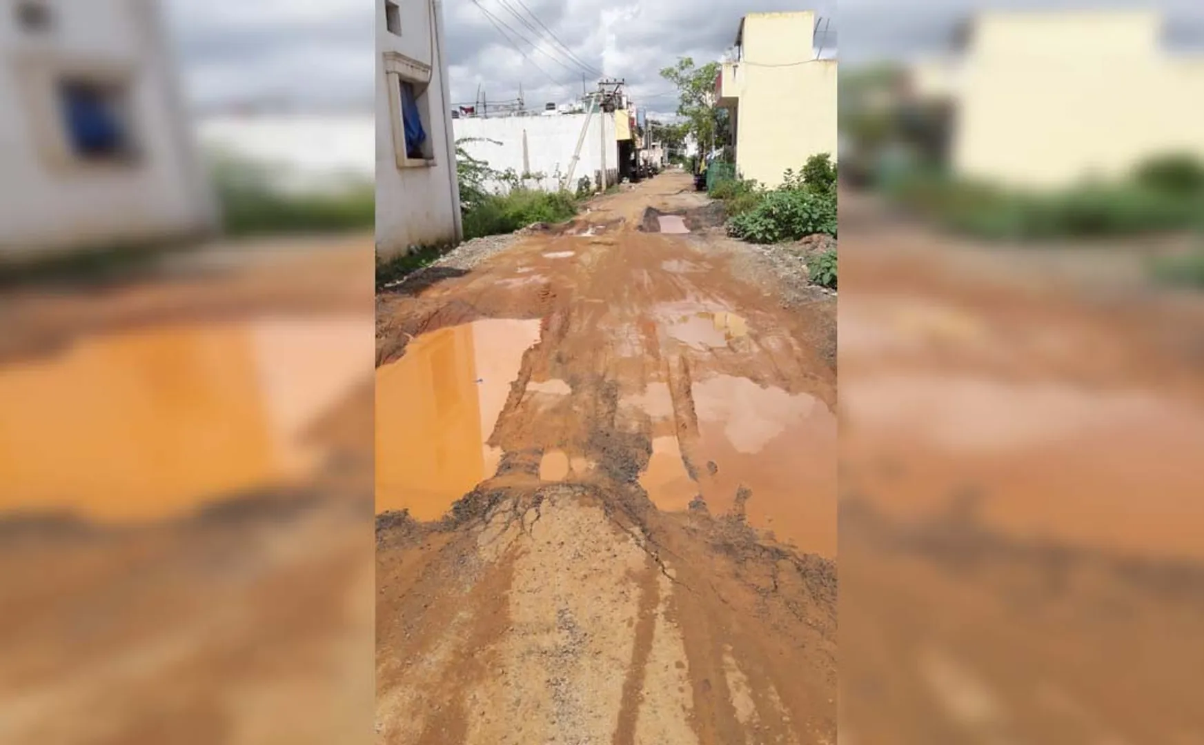road in pathetic condition